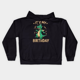 Happy Birthday Dragon Lovers Cute Kids Bday Kids Hoodie